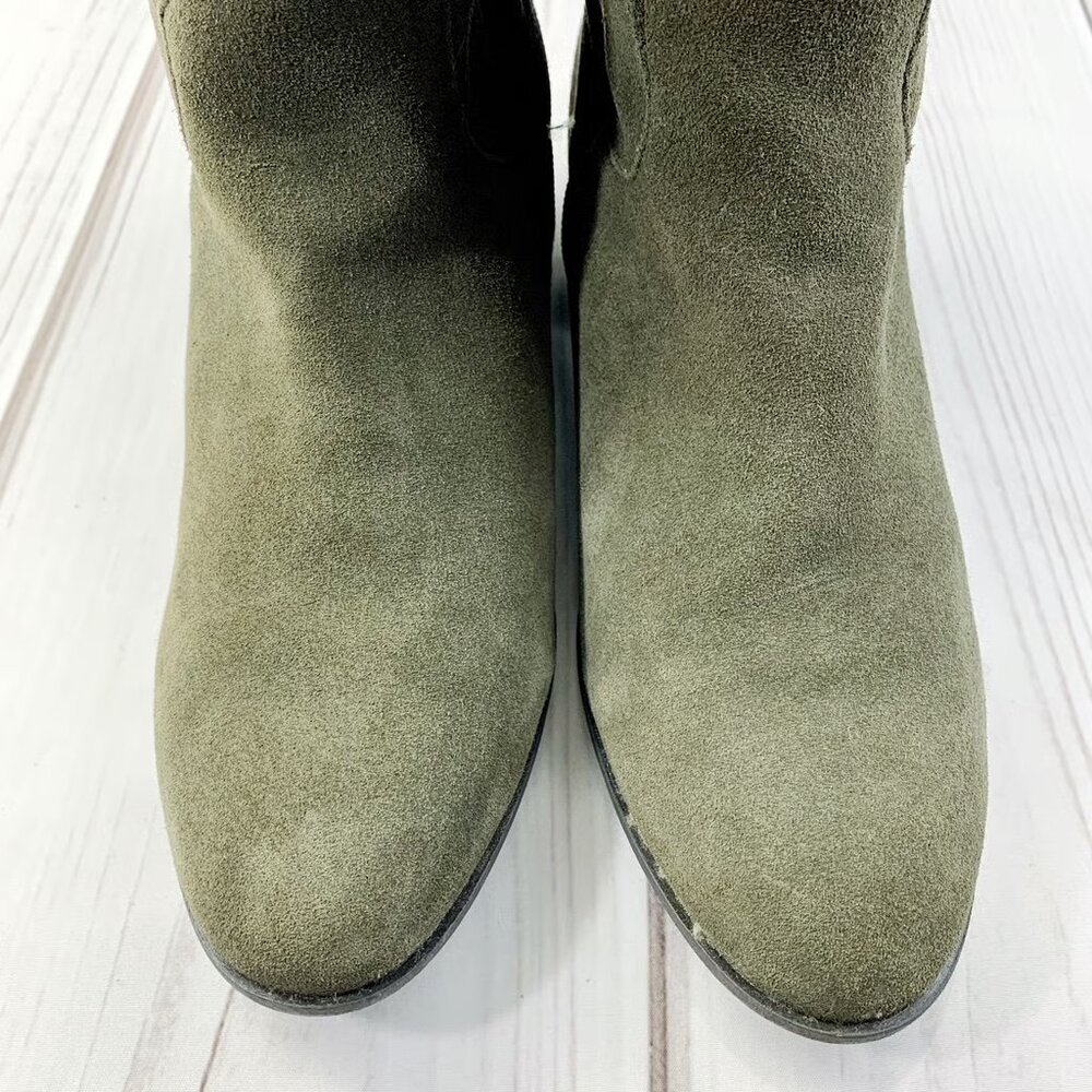 Steve Madden Olive Suede Over the Knee Boots Size 8.5 - Picture 9 of 9